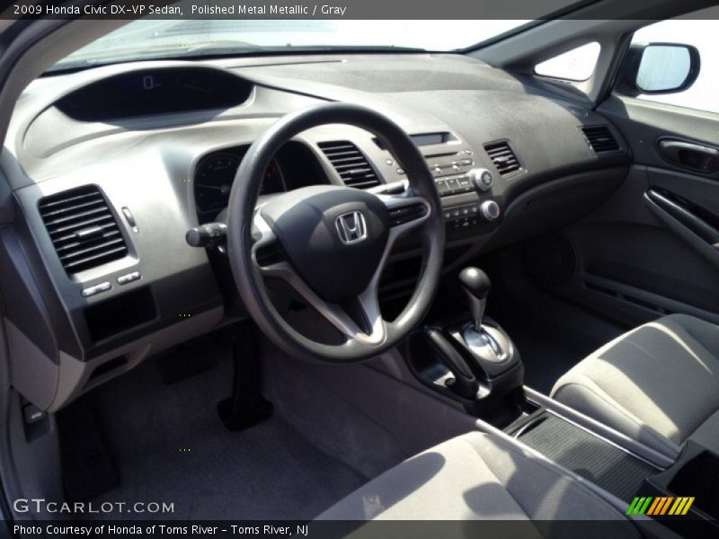 Polished Metal Metallic / Gray 2009 Honda Civic DX-VP Sedan