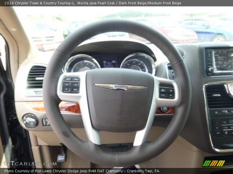 Mocha Java Pearl Coat / Dark Frost Beige/Medium Frost Beige 2014 Chrysler Town & Country Touring-L