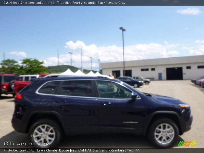 True Blue Pearl / Iceland - Black/Iceland Gray 2014 Jeep Cherokee Latitude 4x4