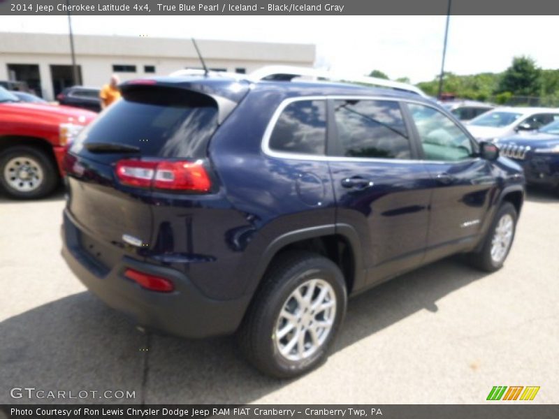 True Blue Pearl / Iceland - Black/Iceland Gray 2014 Jeep Cherokee Latitude 4x4
