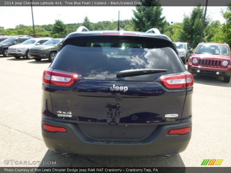True Blue Pearl / Iceland - Black/Iceland Gray 2014 Jeep Cherokee Latitude 4x4