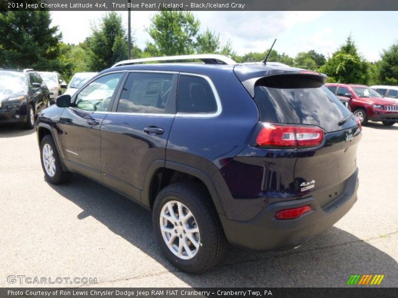 True Blue Pearl / Iceland - Black/Iceland Gray 2014 Jeep Cherokee Latitude 4x4