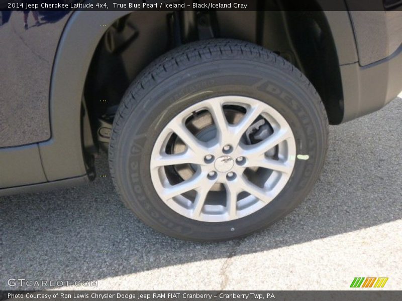 True Blue Pearl / Iceland - Black/Iceland Gray 2014 Jeep Cherokee Latitude 4x4
