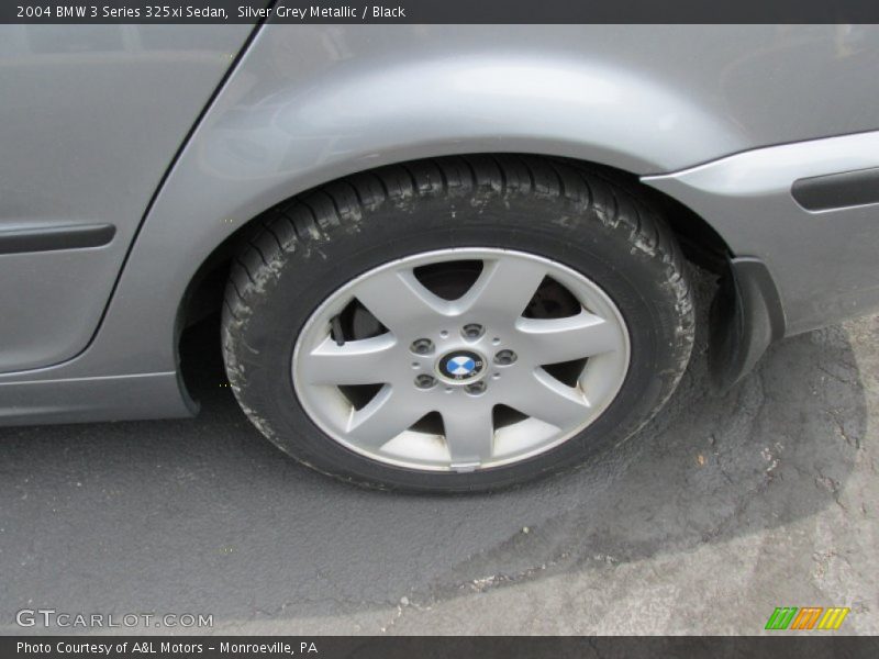 Silver Grey Metallic / Black 2004 BMW 3 Series 325xi Sedan