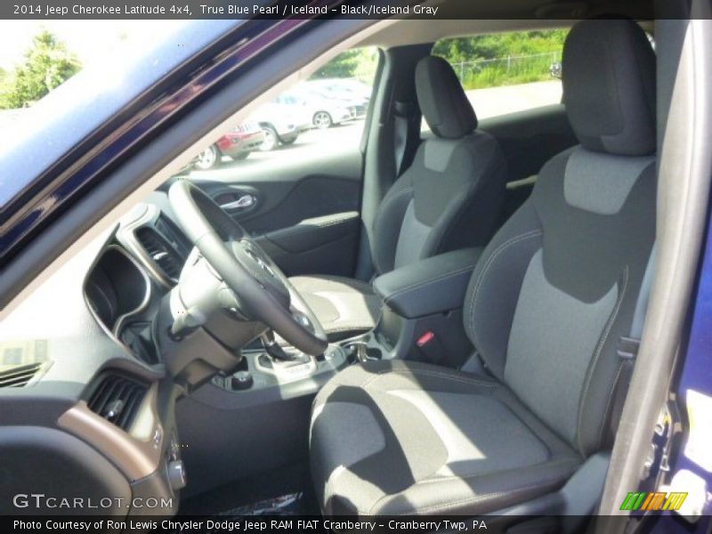 True Blue Pearl / Iceland - Black/Iceland Gray 2014 Jeep Cherokee Latitude 4x4