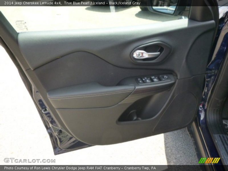 True Blue Pearl / Iceland - Black/Iceland Gray 2014 Jeep Cherokee Latitude 4x4