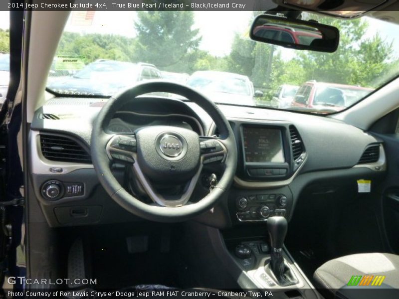 True Blue Pearl / Iceland - Black/Iceland Gray 2014 Jeep Cherokee Latitude 4x4