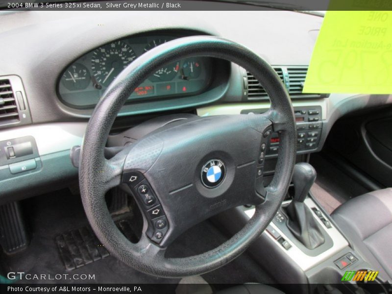 Silver Grey Metallic / Black 2004 BMW 3 Series 325xi Sedan