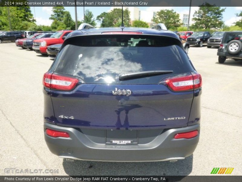 True Blue Pearl / Iceland - Black/Iceland Gray 2014 Jeep Cherokee Limited 4x4