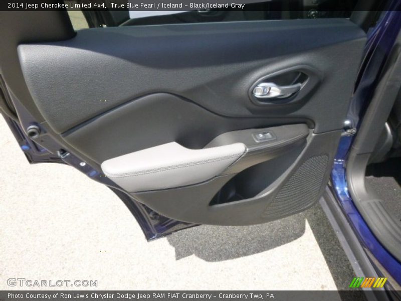 True Blue Pearl / Iceland - Black/Iceland Gray 2014 Jeep Cherokee Limited 4x4