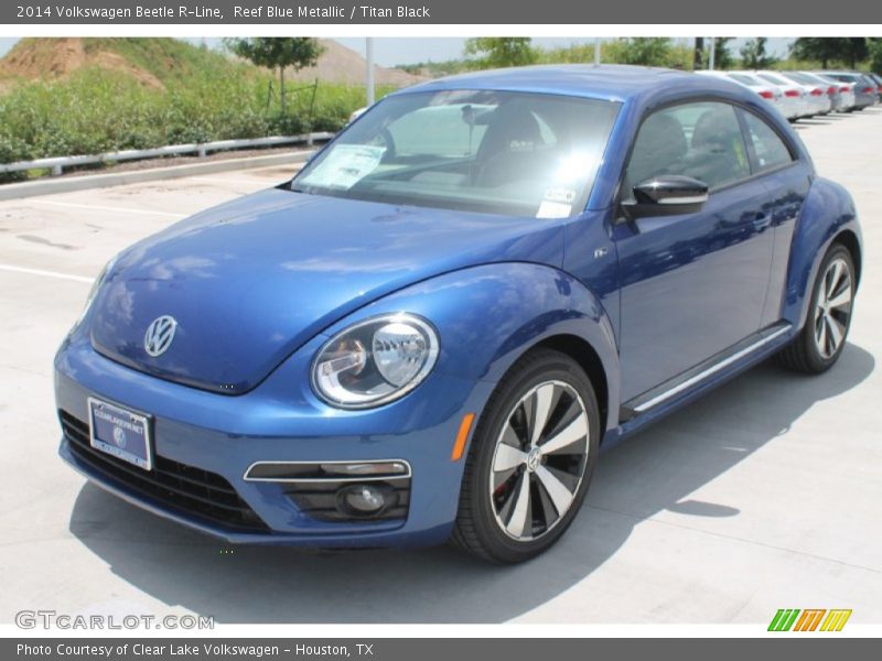 Reef Blue Metallic / Titan Black 2014 Volkswagen Beetle R-Line
