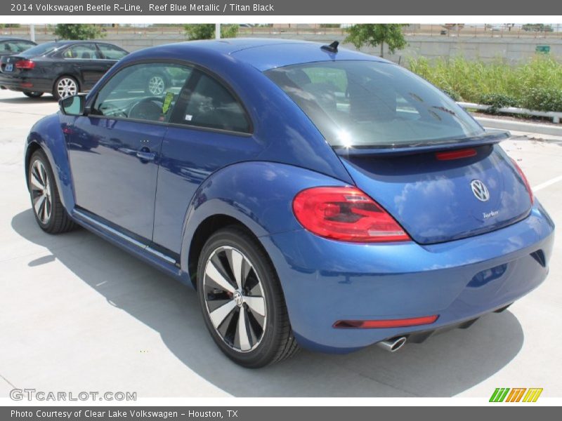 Reef Blue Metallic / Titan Black 2014 Volkswagen Beetle R-Line