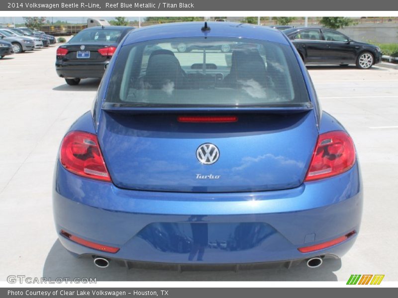 Reef Blue Metallic / Titan Black 2014 Volkswagen Beetle R-Line