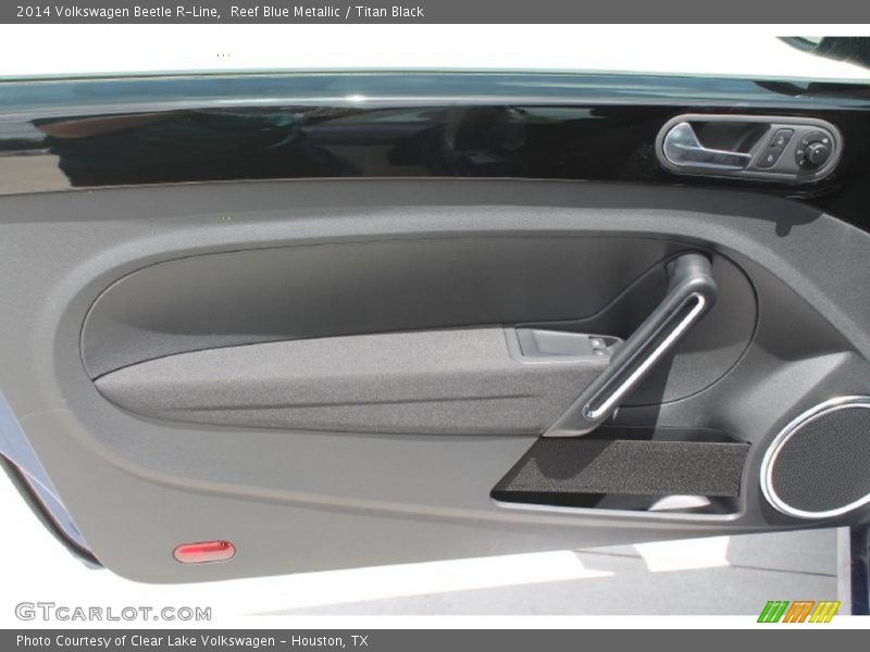 Reef Blue Metallic / Titan Black 2014 Volkswagen Beetle R-Line