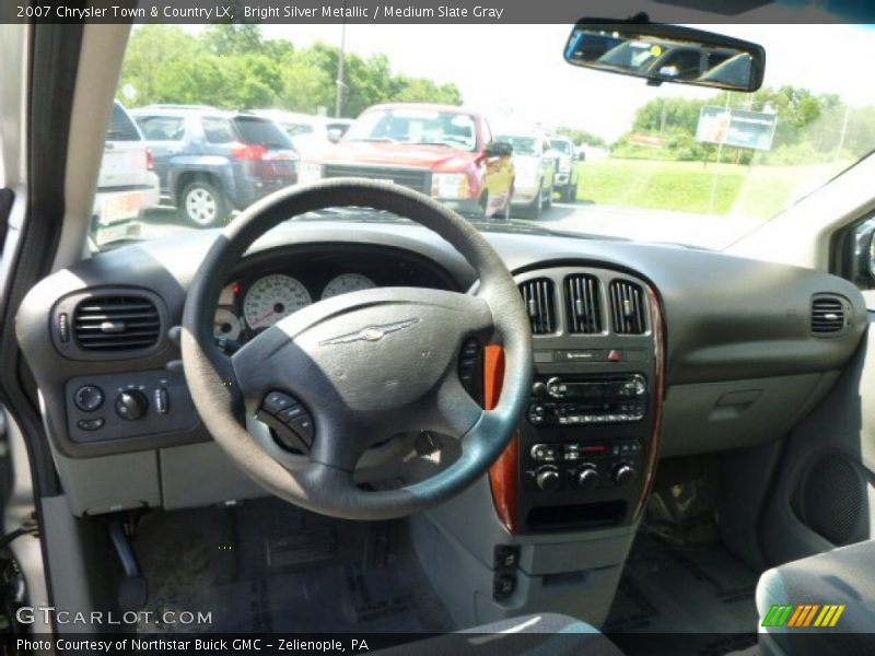Bright Silver Metallic / Medium Slate Gray 2007 Chrysler Town & Country LX