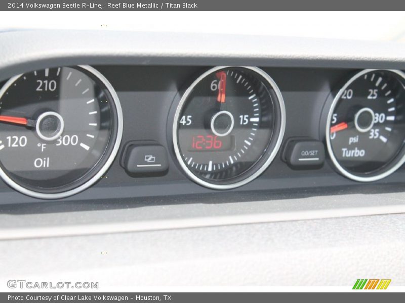 Reef Blue Metallic / Titan Black 2014 Volkswagen Beetle R-Line