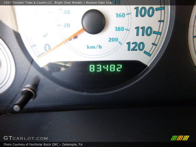 Bright Silver Metallic / Medium Slate Gray 2007 Chrysler Town & Country LX