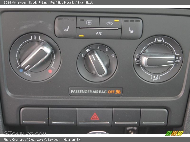 Reef Blue Metallic / Titan Black 2014 Volkswagen Beetle R-Line