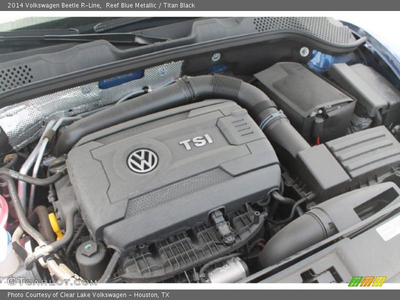 Reef Blue Metallic / Titan Black 2014 Volkswagen Beetle R-Line