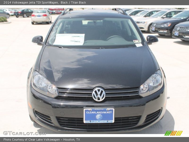 Black / Titan Black 2014 Volkswagen Jetta TDI SportWagen