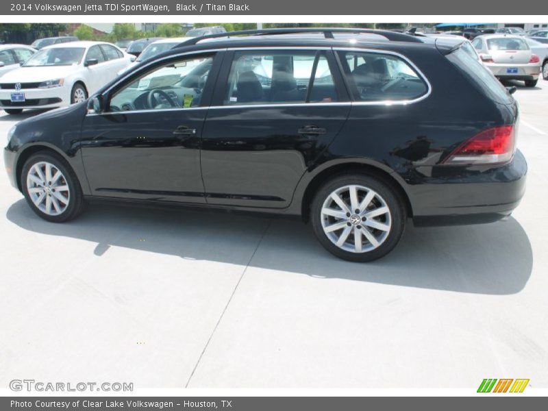 Black / Titan Black 2014 Volkswagen Jetta TDI SportWagen