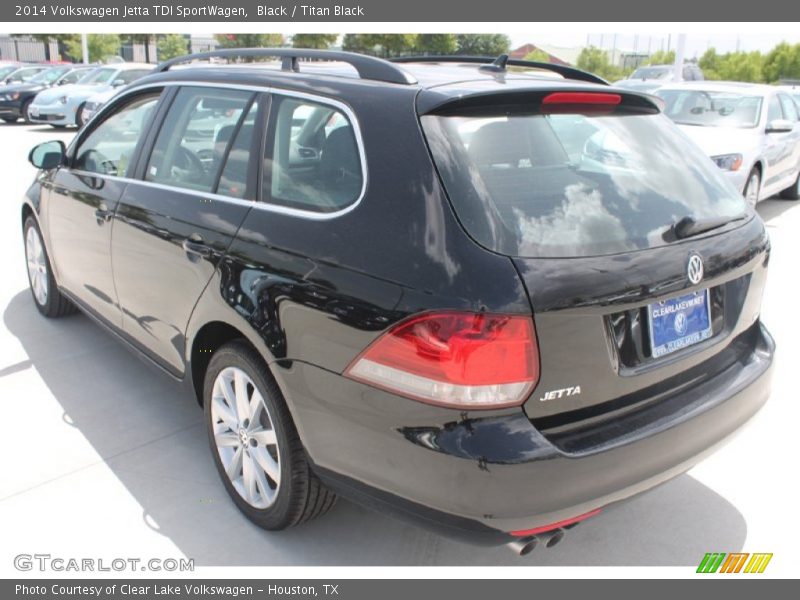 Black / Titan Black 2014 Volkswagen Jetta TDI SportWagen