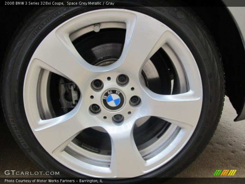 Space Grey Metallic / Gray 2008 BMW 3 Series 328xi Coupe