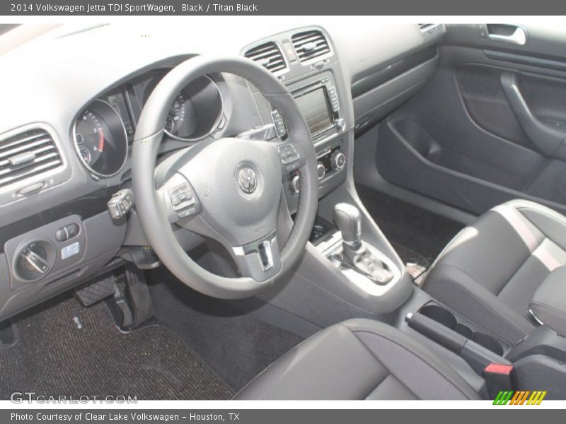 Black / Titan Black 2014 Volkswagen Jetta TDI SportWagen