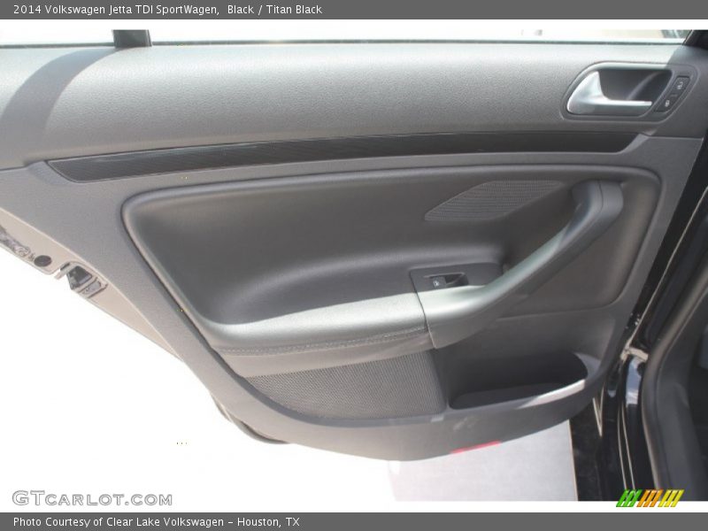 Black / Titan Black 2014 Volkswagen Jetta TDI SportWagen