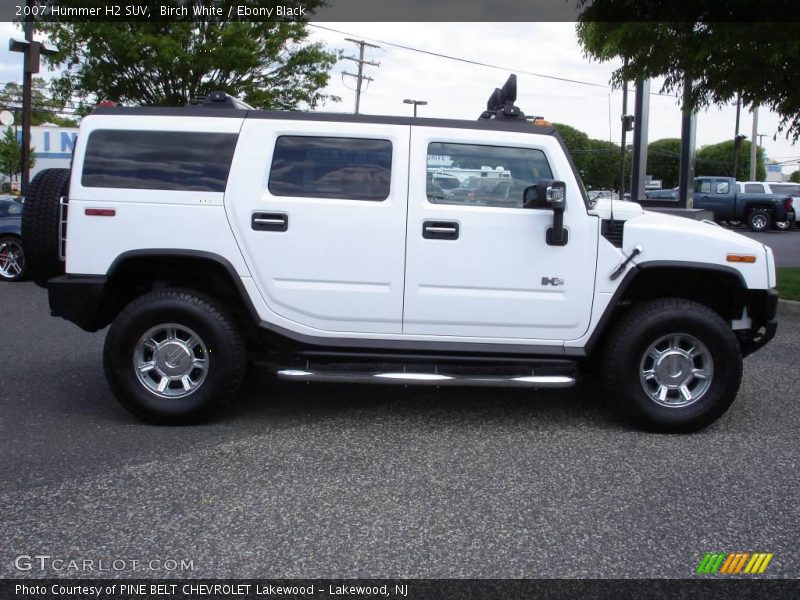 Birch White / Ebony Black 2007 Hummer H2 SUV