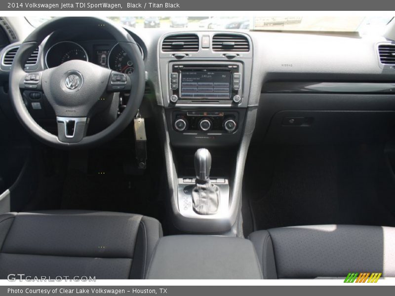 Black / Titan Black 2014 Volkswagen Jetta TDI SportWagen