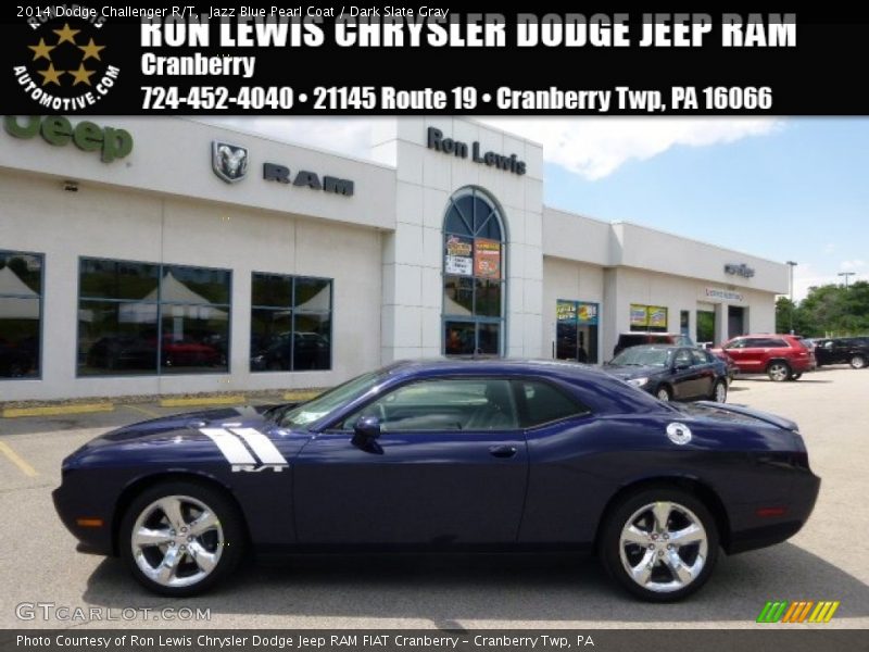 Jazz Blue Pearl Coat / Dark Slate Gray 2014 Dodge Challenger R/T