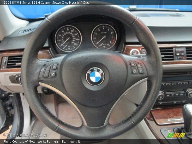 Space Grey Metallic / Gray 2008 BMW 3 Series 328xi Coupe