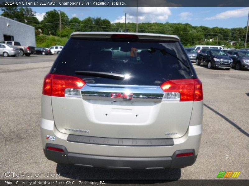 Champagne Silver Metallic / Jet Black 2014 GMC Terrain SLE AWD