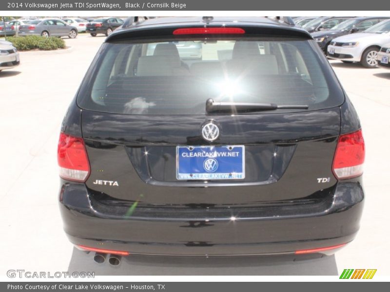 Black / Cornsilk Beige 2014 Volkswagen Jetta TDI SportWagen