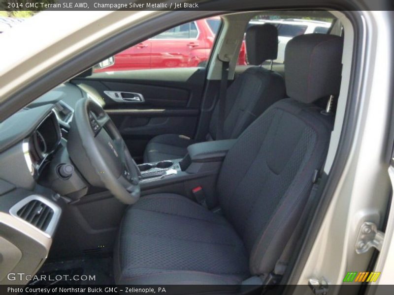 Champagne Silver Metallic / Jet Black 2014 GMC Terrain SLE AWD