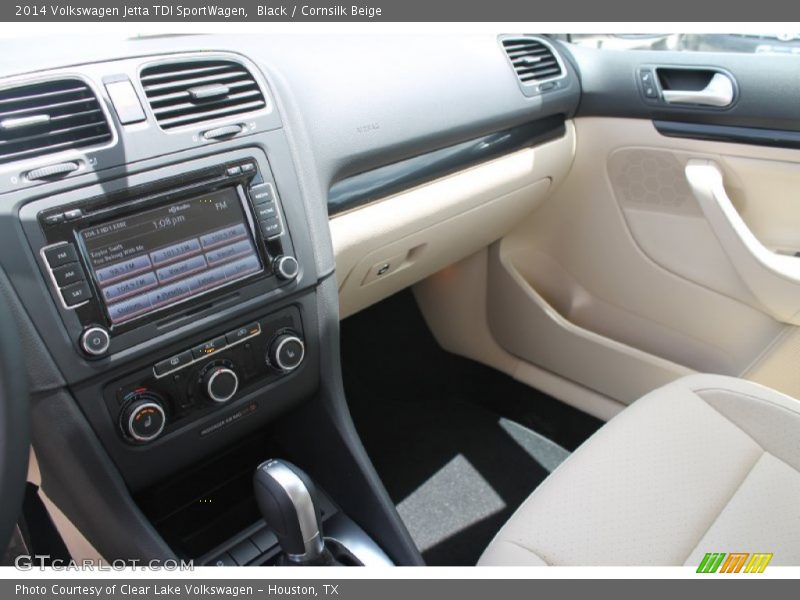 Black / Cornsilk Beige 2014 Volkswagen Jetta TDI SportWagen