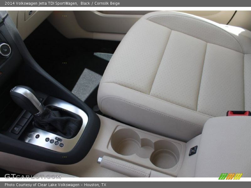 Black / Cornsilk Beige 2014 Volkswagen Jetta TDI SportWagen