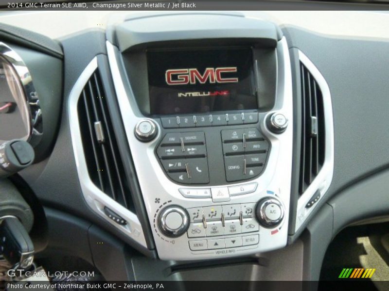 Champagne Silver Metallic / Jet Black 2014 GMC Terrain SLE AWD