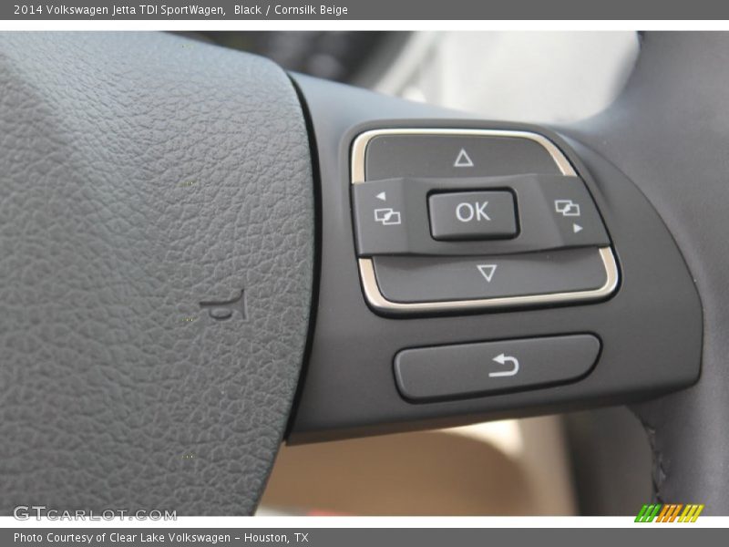 Black / Cornsilk Beige 2014 Volkswagen Jetta TDI SportWagen