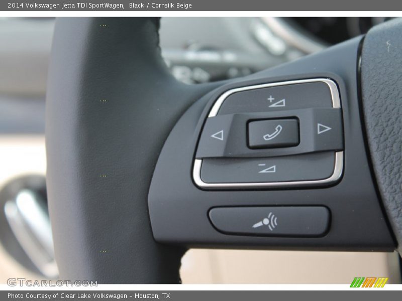 Black / Cornsilk Beige 2014 Volkswagen Jetta TDI SportWagen