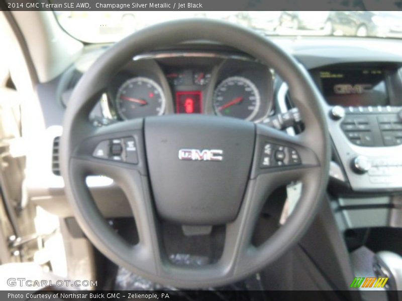 Champagne Silver Metallic / Jet Black 2014 GMC Terrain SLE AWD