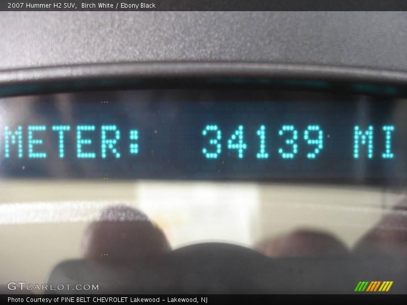 Birch White / Ebony Black 2007 Hummer H2 SUV