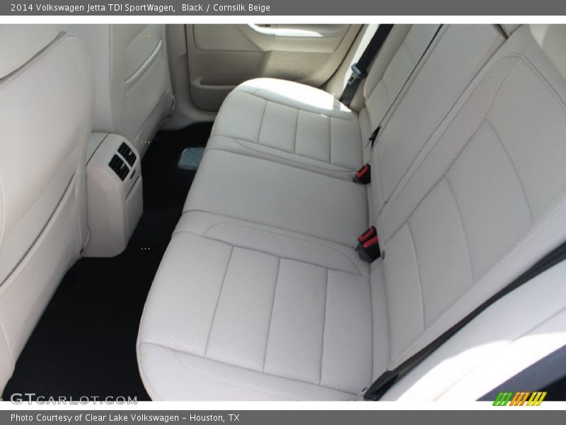 Black / Cornsilk Beige 2014 Volkswagen Jetta TDI SportWagen