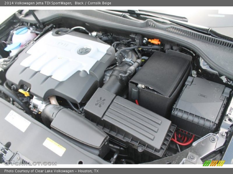 Black / Cornsilk Beige 2014 Volkswagen Jetta TDI SportWagen