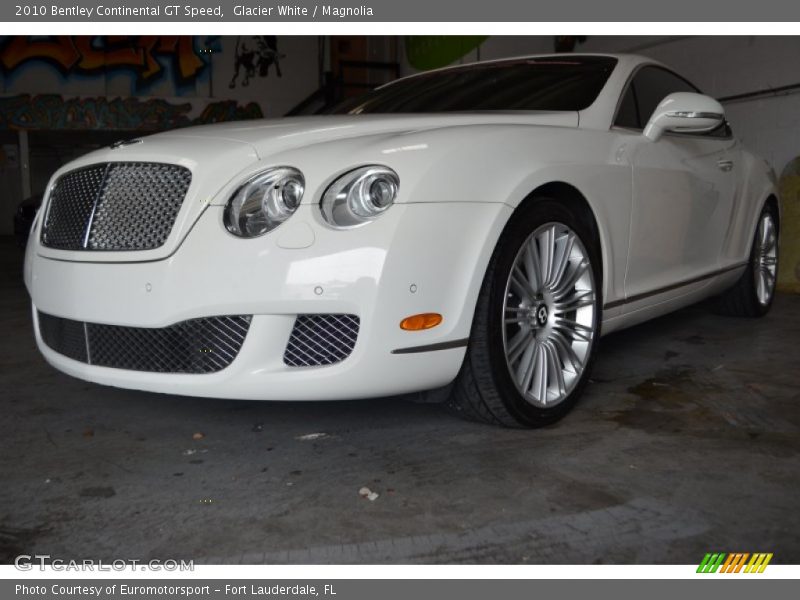 Glacier White / Magnolia 2010 Bentley Continental GT Speed