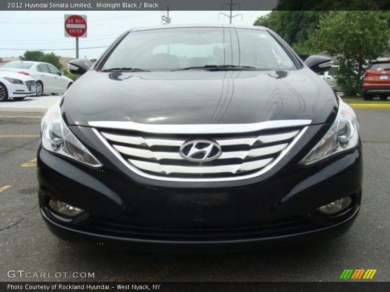 Midnight Black / Black 2012 Hyundai Sonata Limited