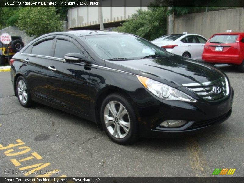 Midnight Black / Black 2012 Hyundai Sonata Limited