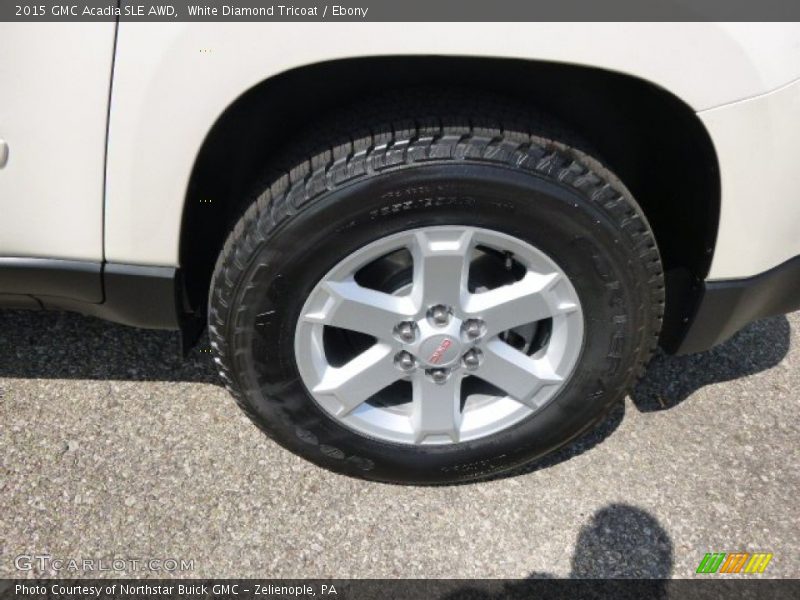 White Diamond Tricoat / Ebony 2015 GMC Acadia SLE AWD