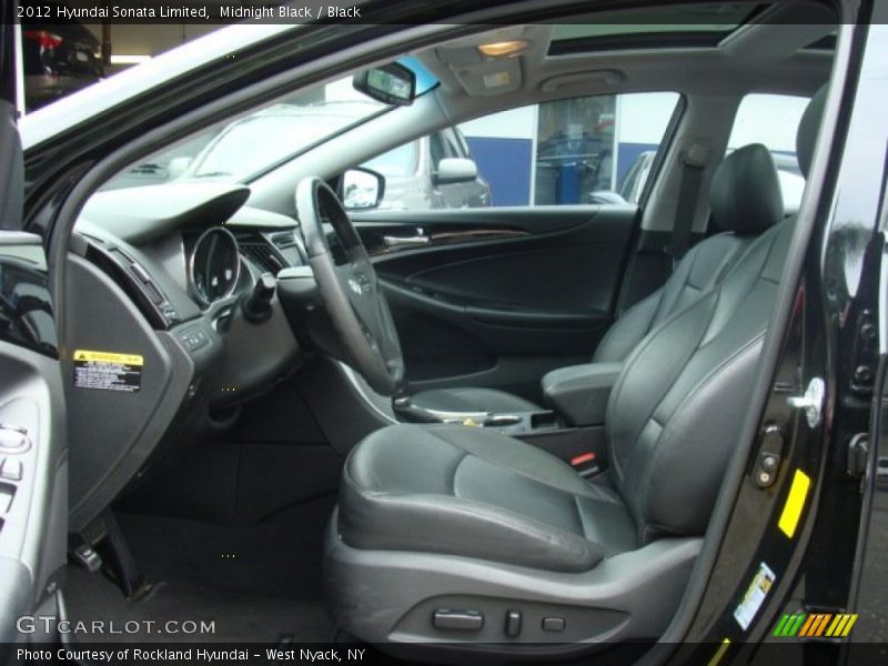 Midnight Black / Black 2012 Hyundai Sonata Limited
